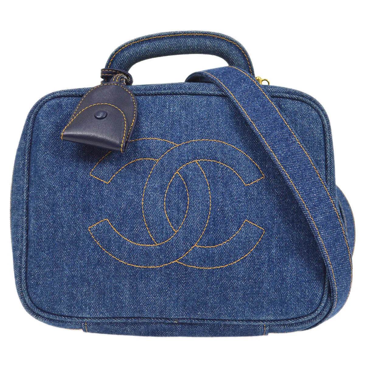 CHANEL 1996-1997 Denim Lunch Box Vanity 00094