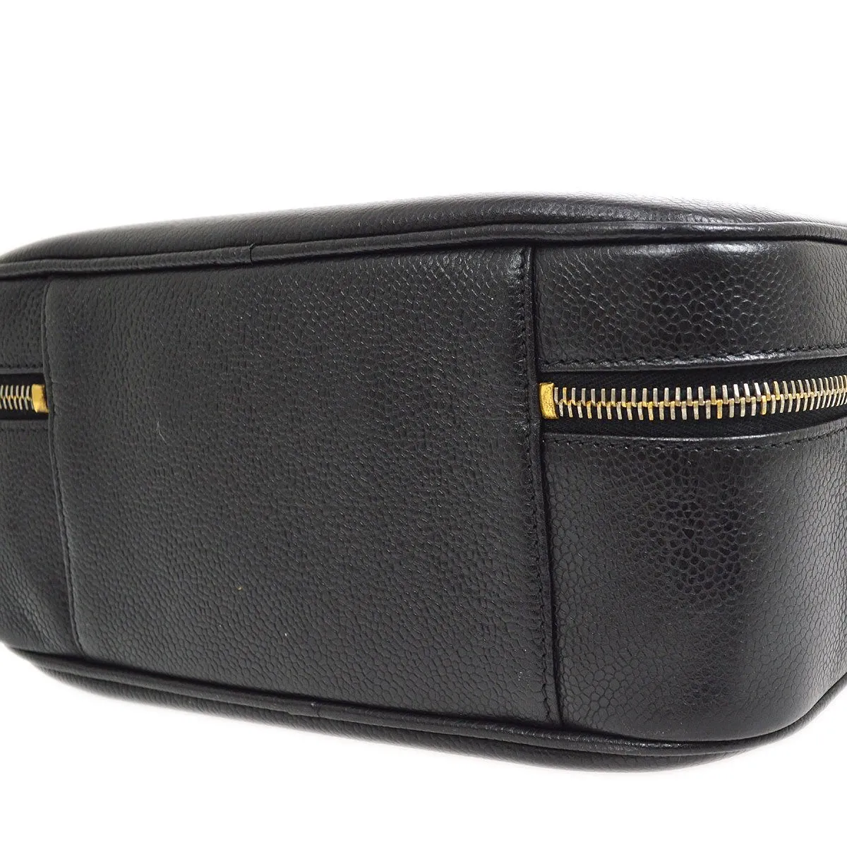 CHANEL 1996-1997 Lunch Box Vanity Medium Black Caviar AK38047k