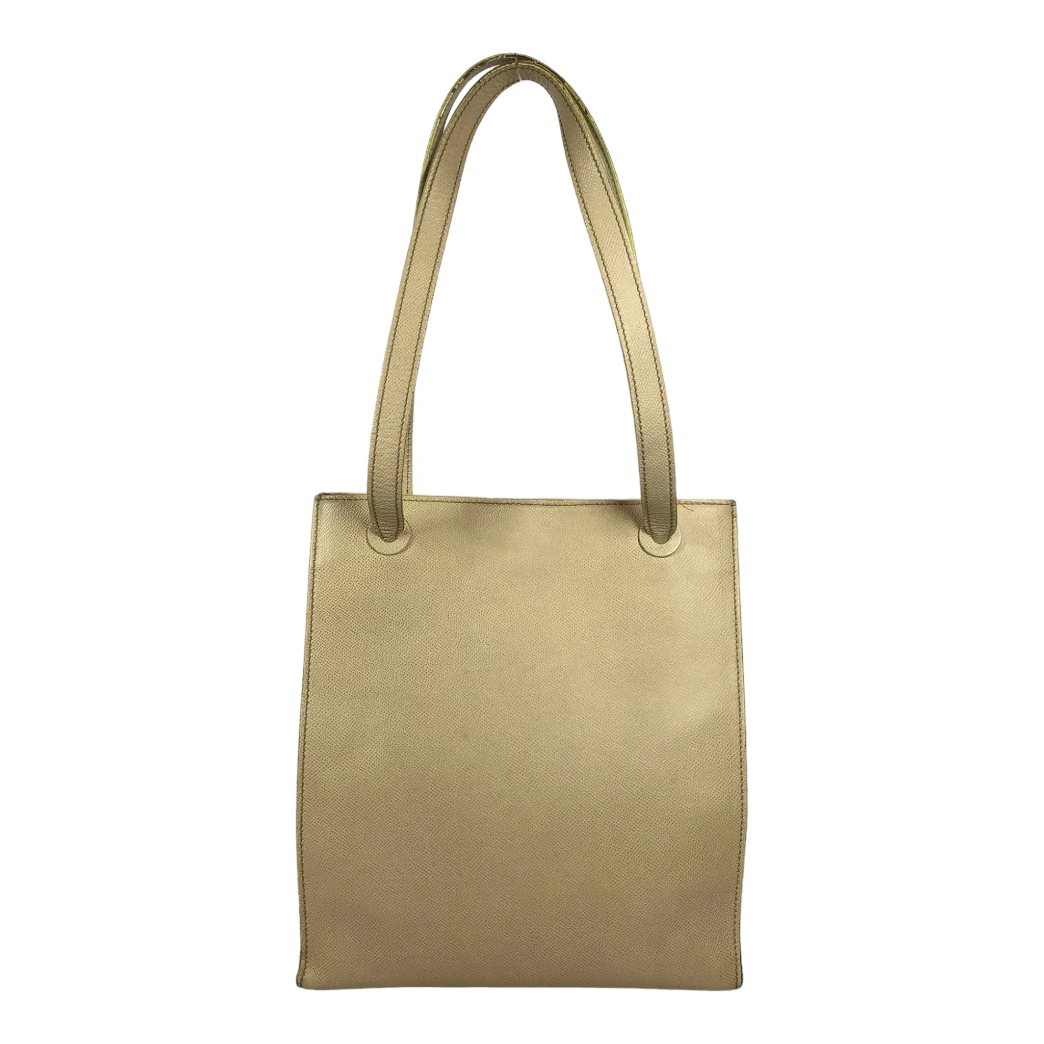 CHANEL   Bag -- Plain Leather CRM W [Designers] Design VINTAGE SHOPPER BAG