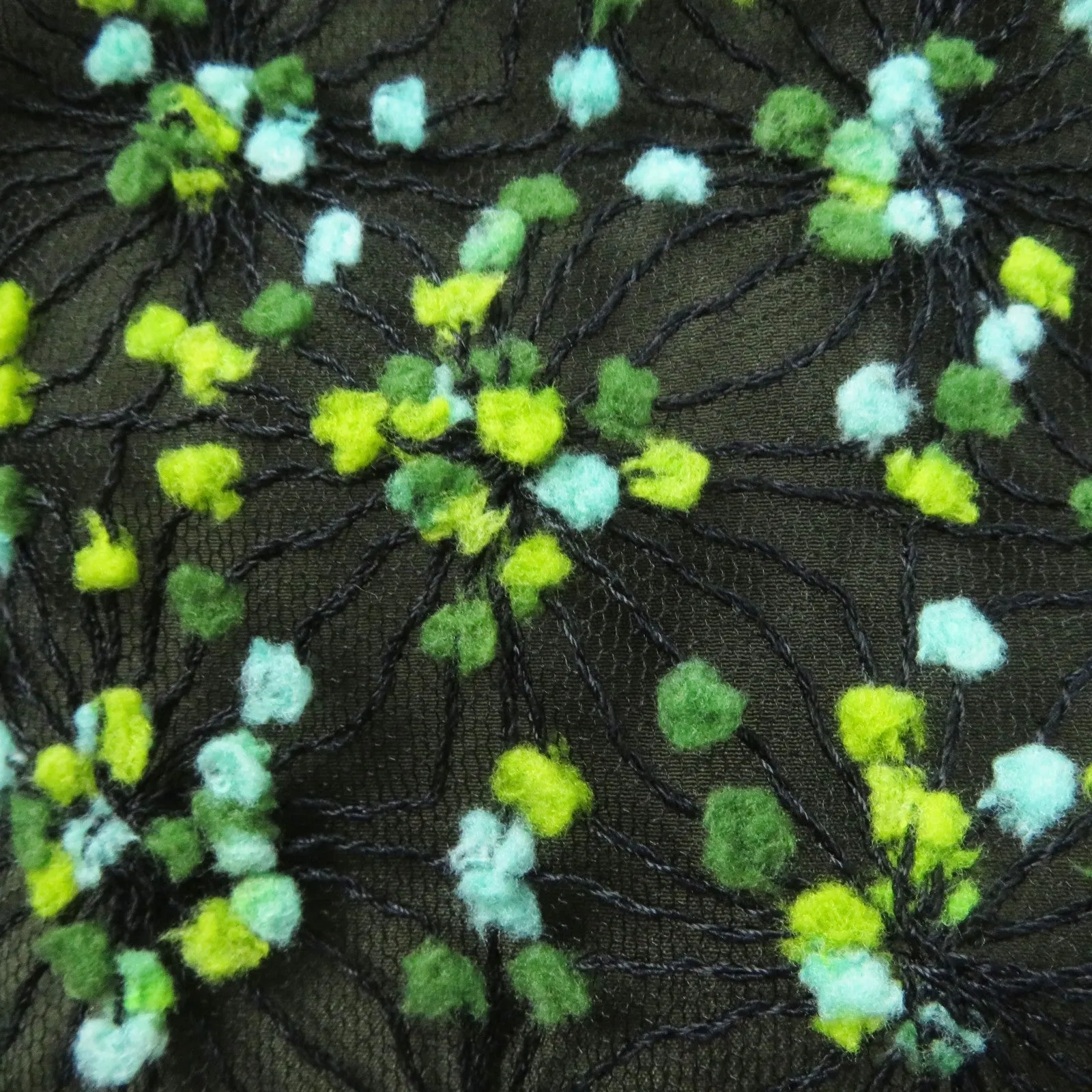 FENDI flare skirt FQ6560 Nylon Black green 36