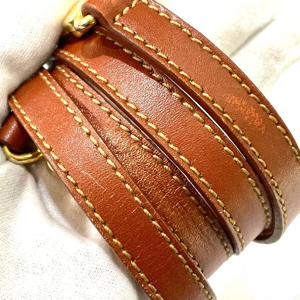 FENDI Handbag PVC / Leather Brown type Pecan Shoulder Women Used