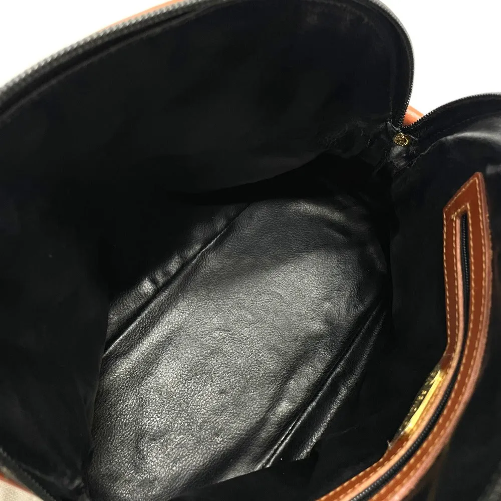 FENDI Handbag PVC / Leather Brown type Pecan Shoulder Women Used