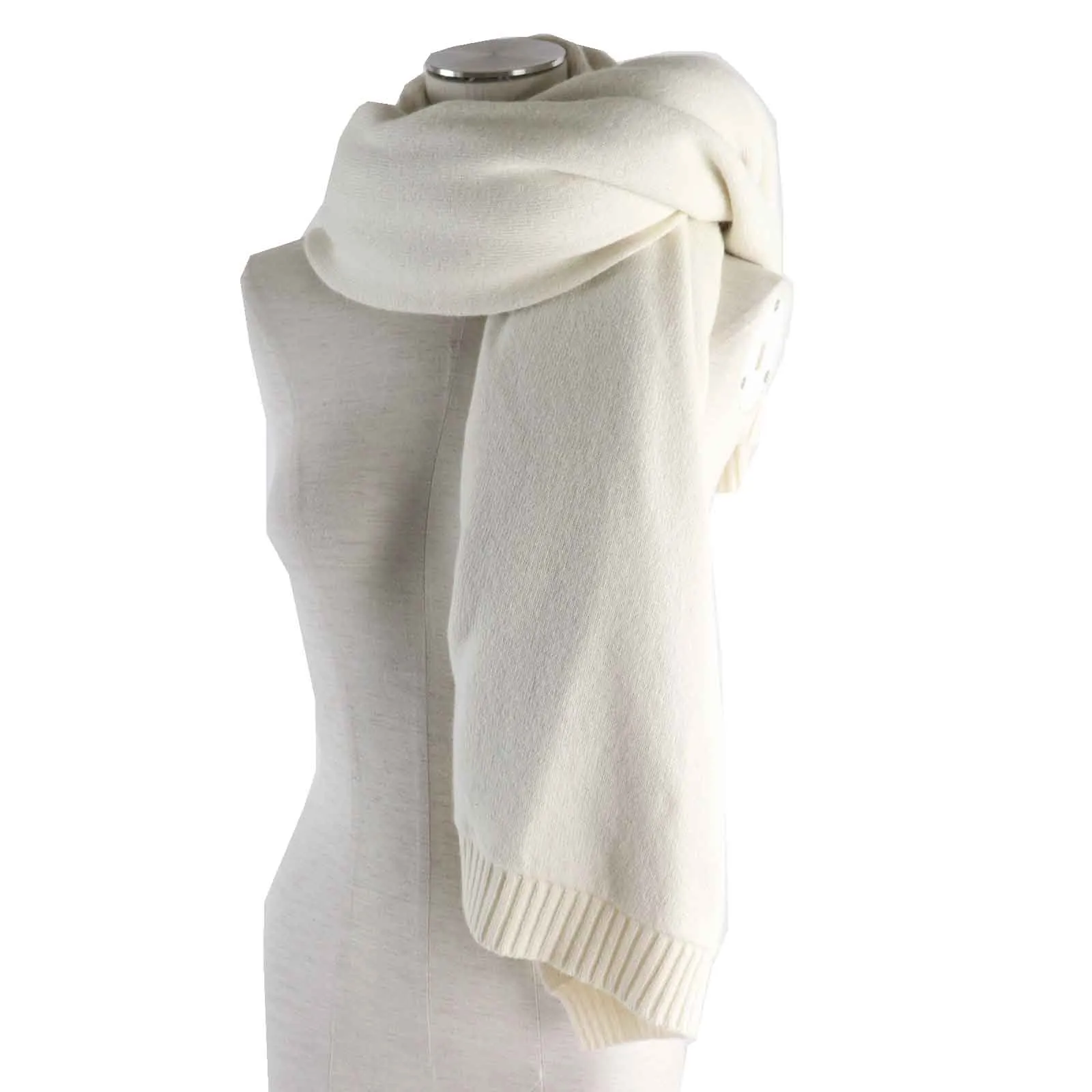FENDI Scarf wool Ivory beige