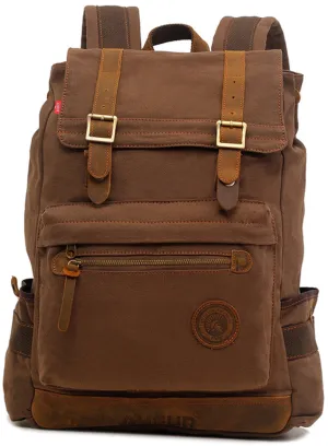 Laptop Canvas Backpack College School Bookbag