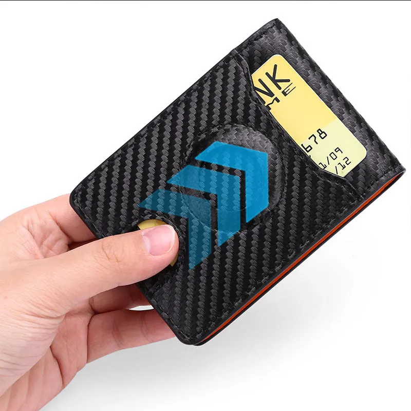 Minimalist Quick Access PU Leather Airtag Wallet
