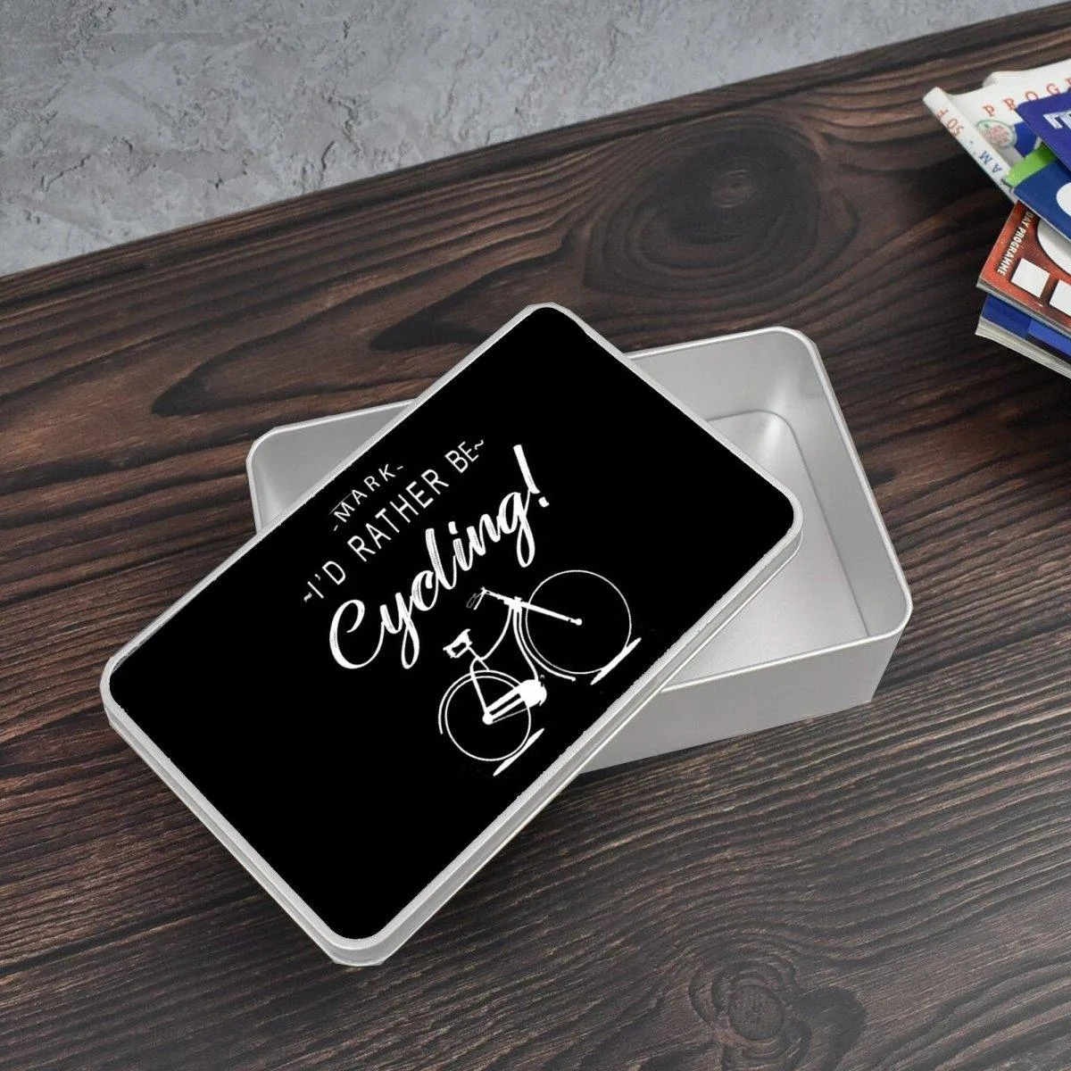 Personalised Cycling Metal Tin, Storage Cycling Gift, Cycling Dad Gift, Granddad Cycling Gifts, Personalised Tin, Cycling For Him Tin,