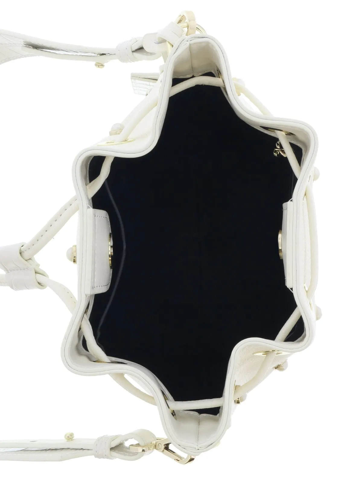 Roberto Cavalli HXLPBO 010 White Bucket Bag