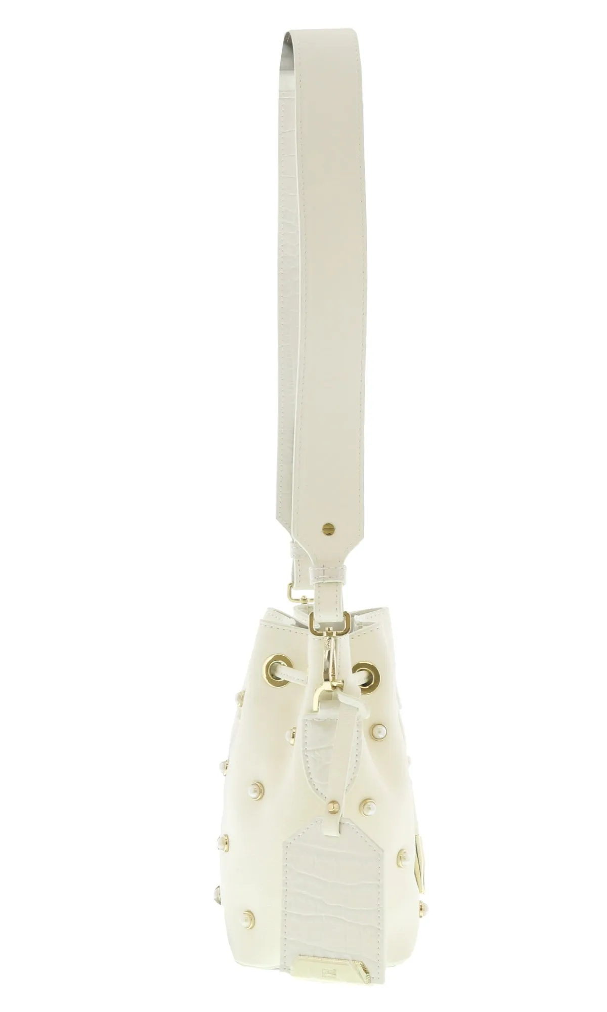Roberto Cavalli HXLPBO 010 White Bucket Bag
