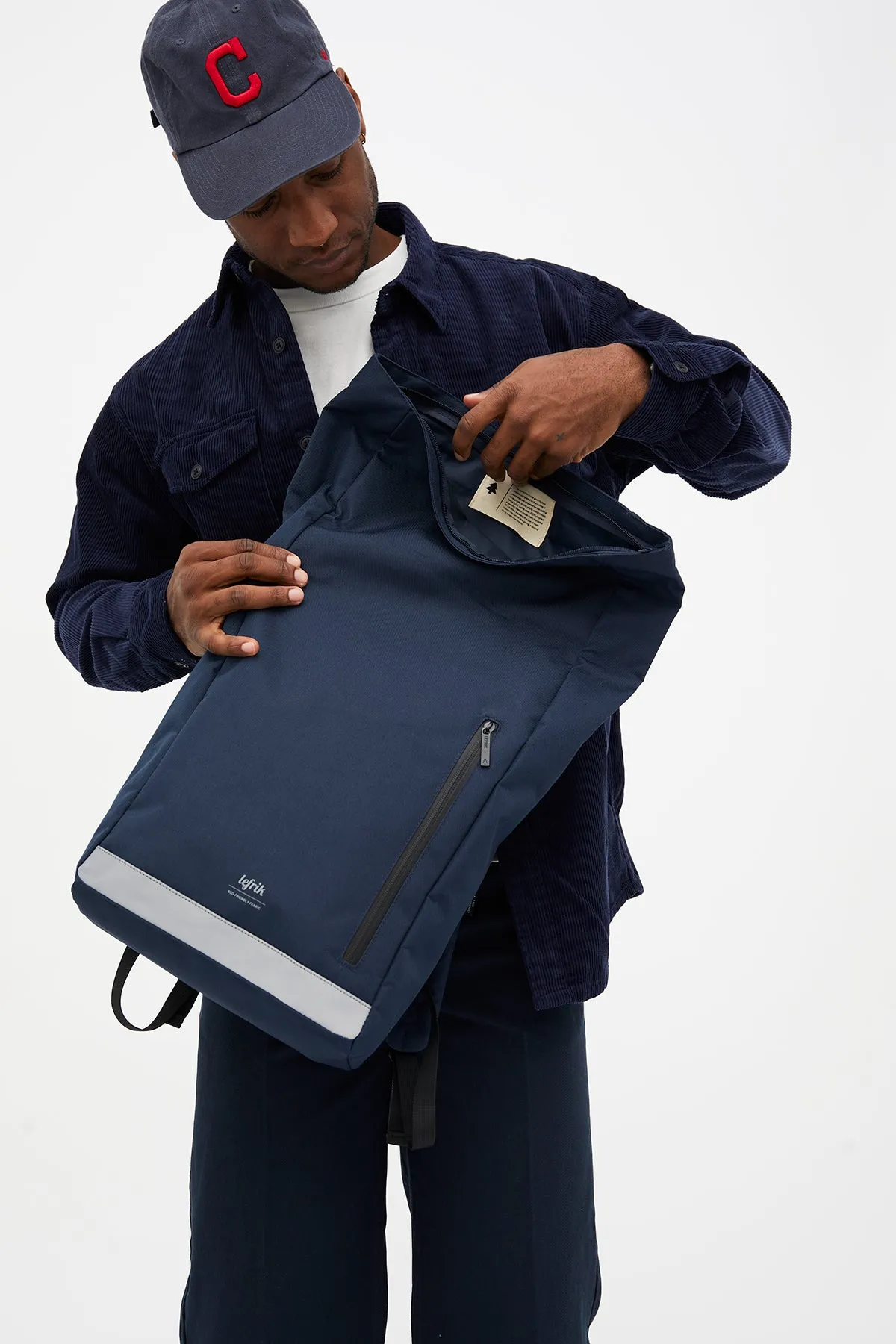 Roll Reflective Backpack Navy