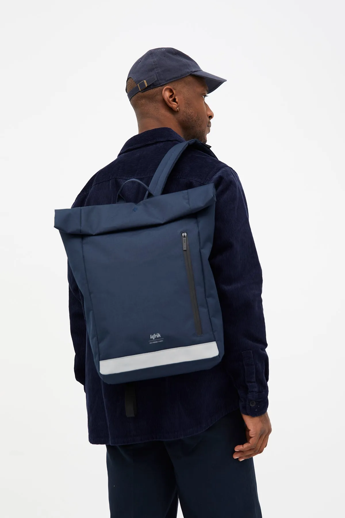 Roll Reflective Backpack Navy
