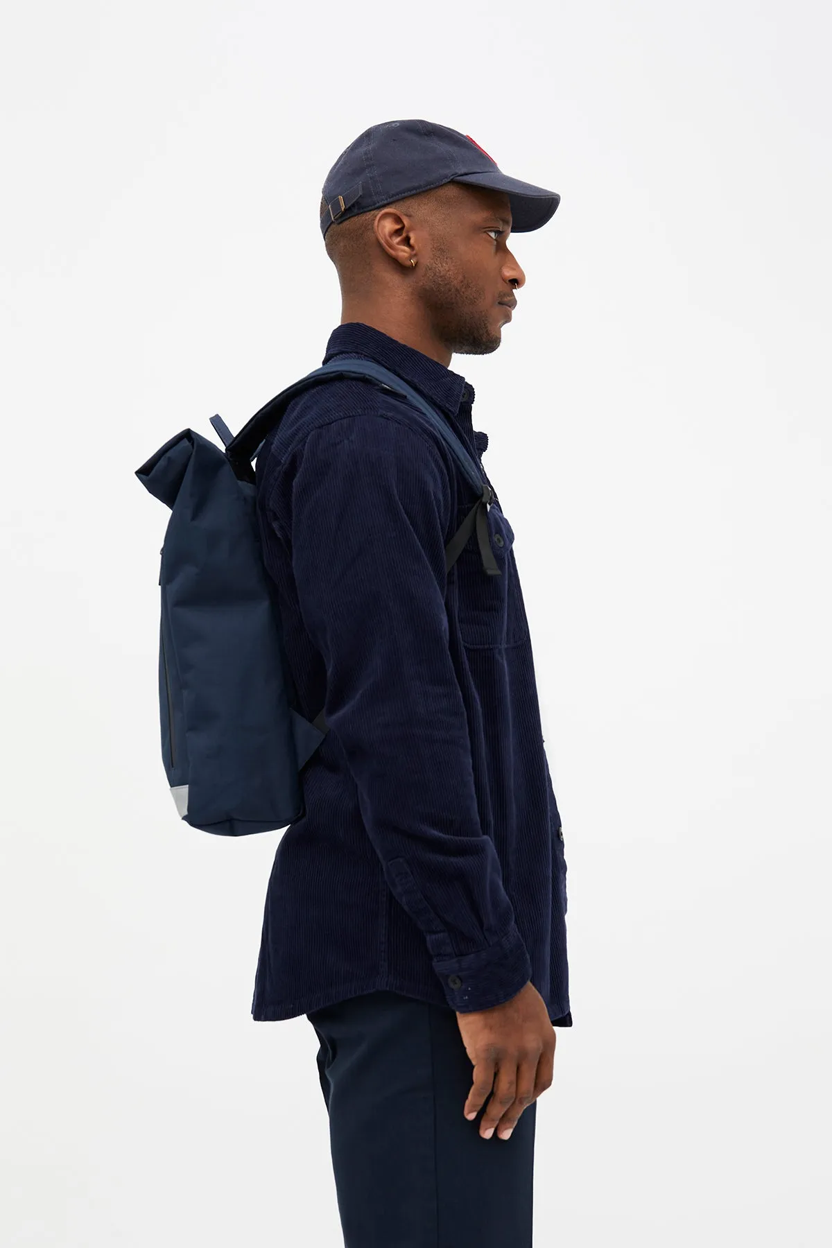 Roll Reflective Backpack Navy