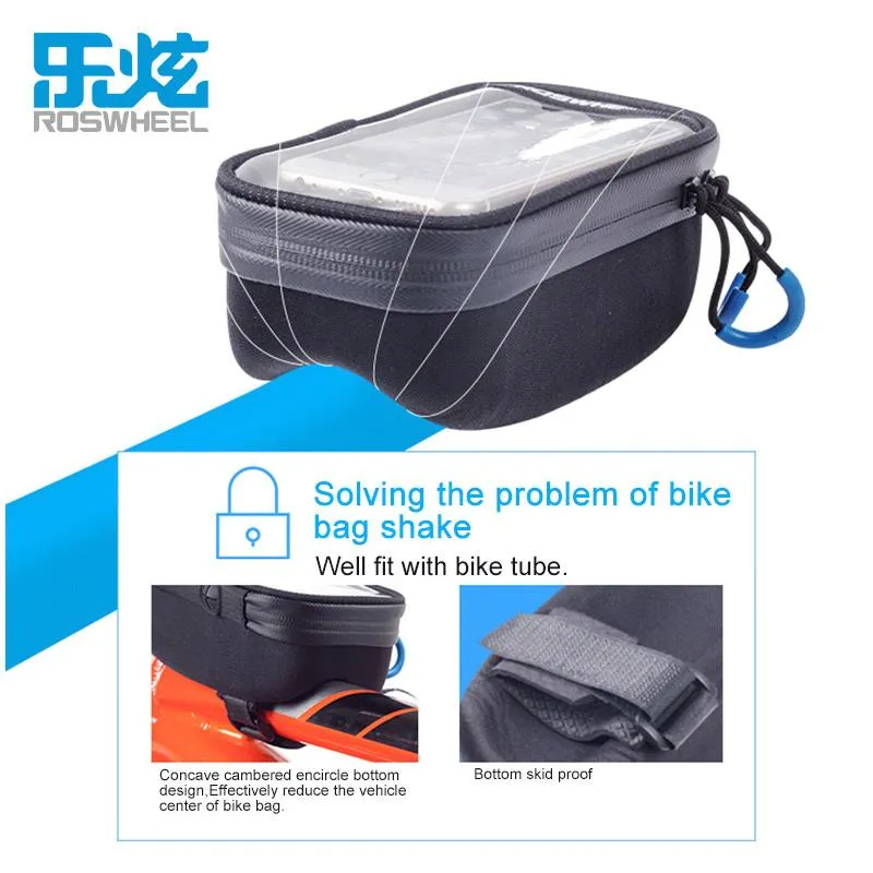 ROSWHEEL bicycle waterproof bag front frame