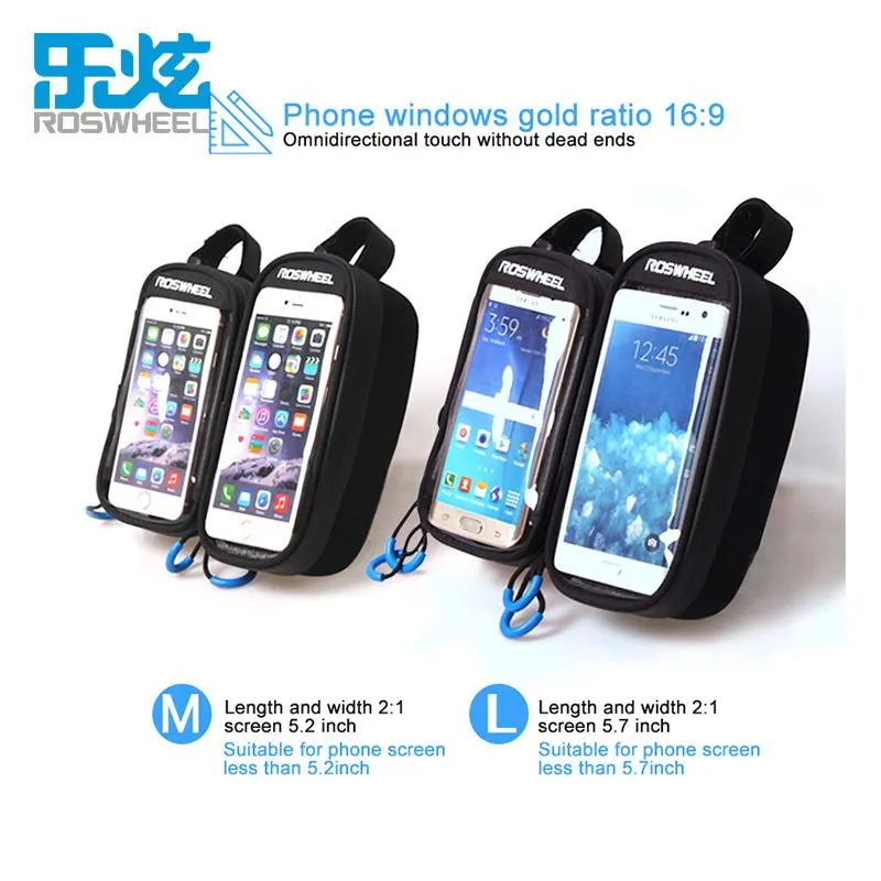 ROSWHEEL bicycle waterproof bag front frame