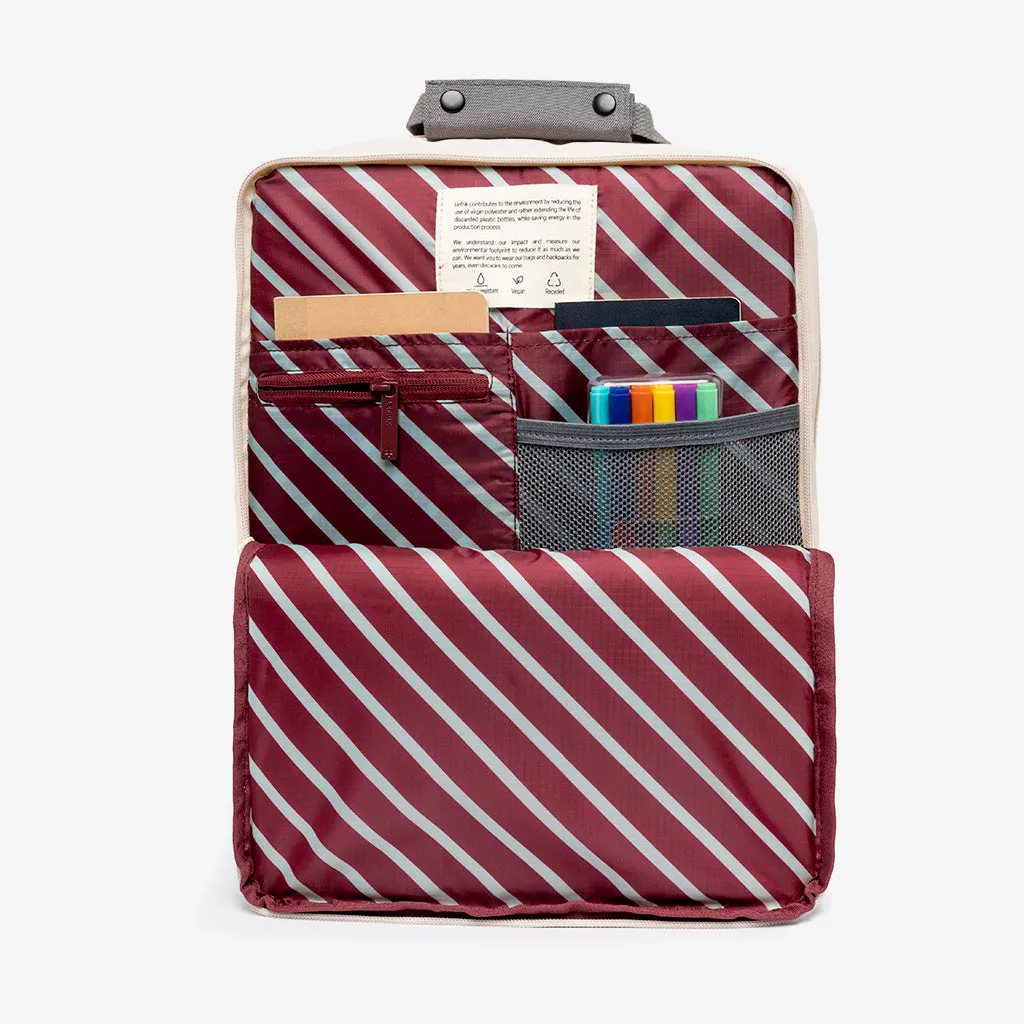 Smart Daily 13" Backpack Stripes Concrete Block