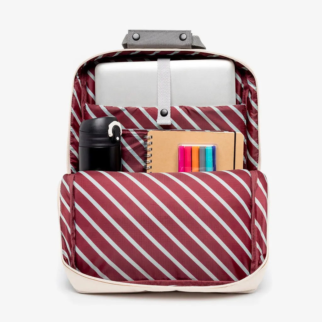 Smart Daily 13" Backpack Stripes Concrete Block