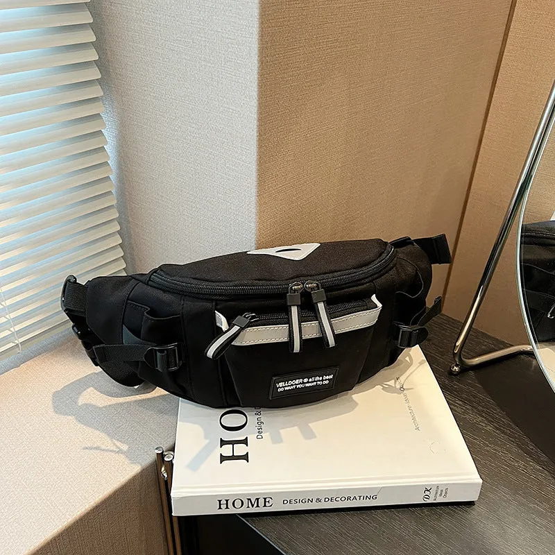 Wholesale Workwear style sports messenger bag large capacity versatile student cycling waist bag