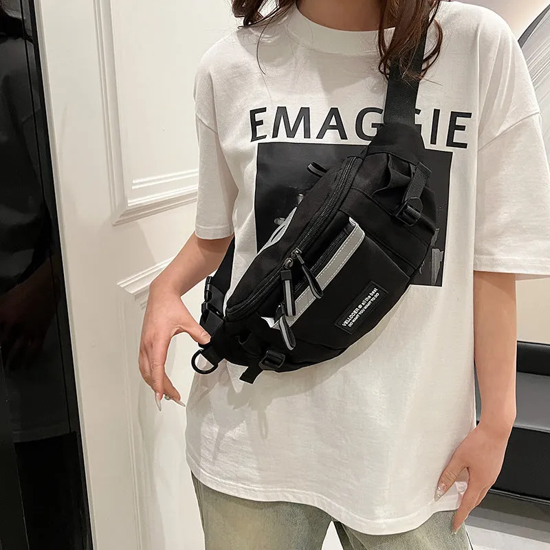 Wholesale Workwear style sports messenger bag large capacity versatile student cycling waist bag